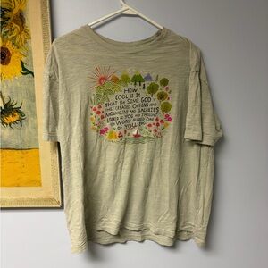 Natural life graphic god t shirt